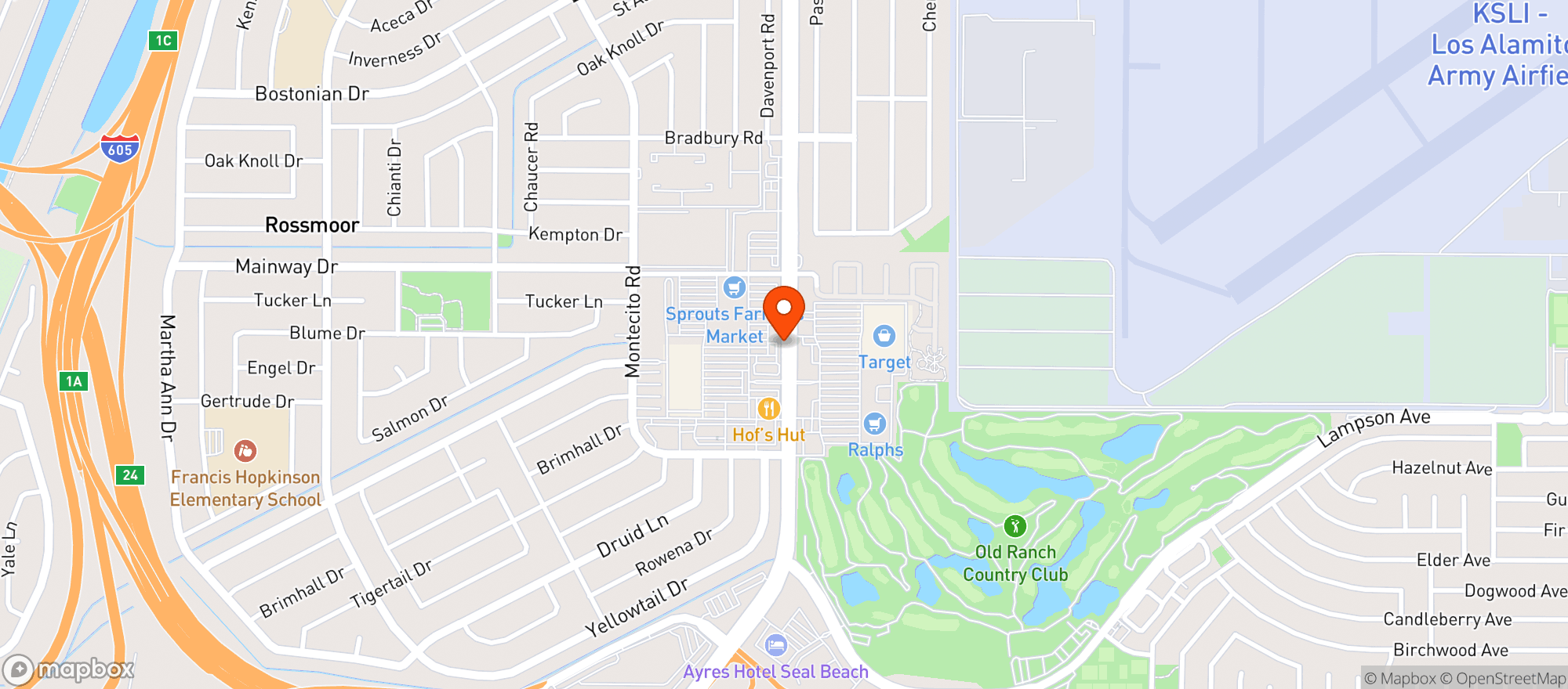 Map showing Sprouts Farmers Market
