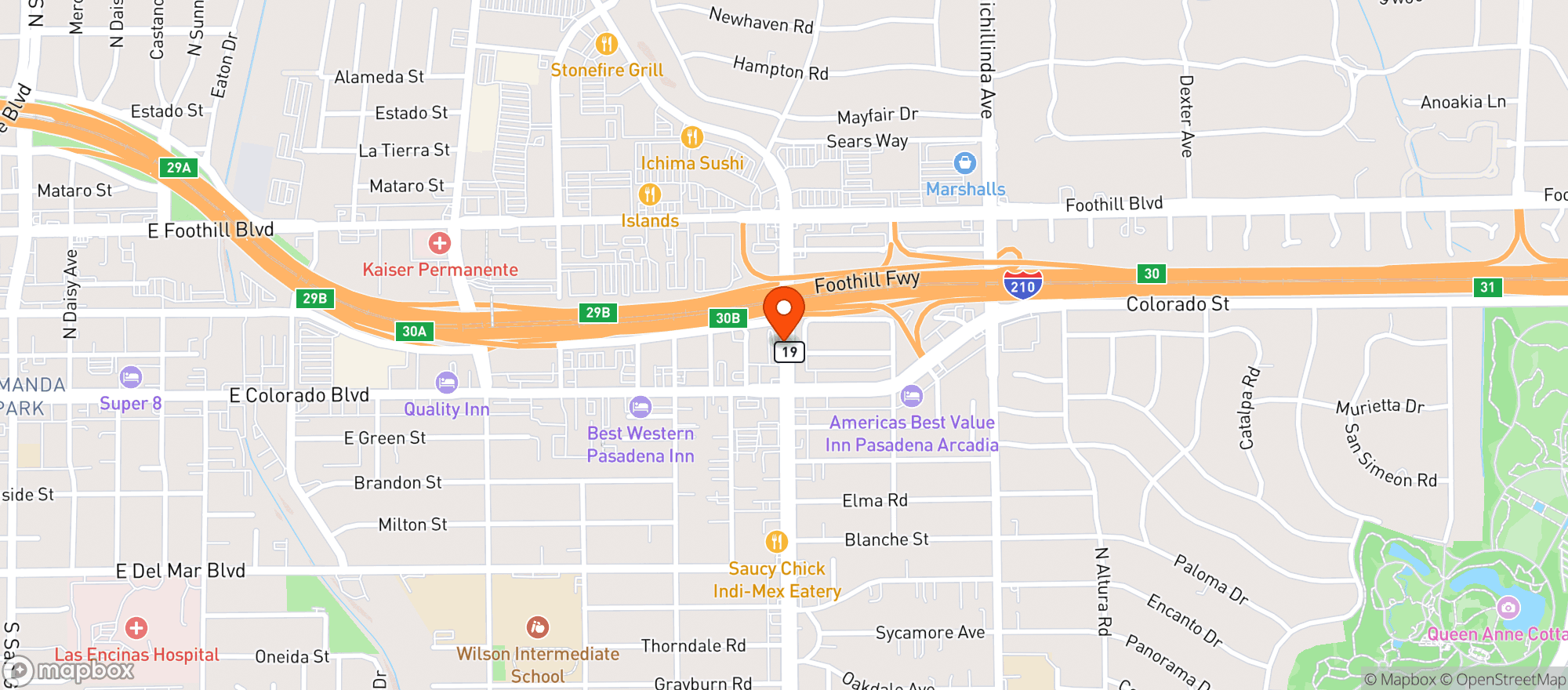 Map showing SPROUTS FARMERS MRKT #217