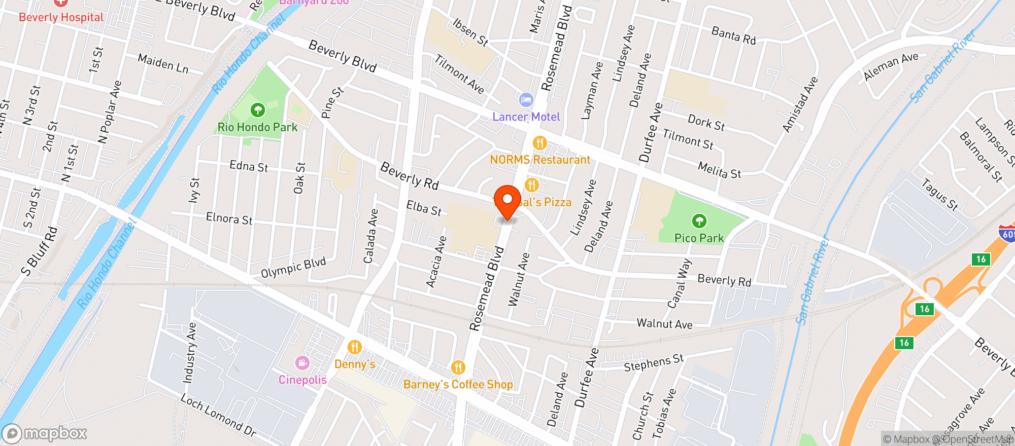 Map showing Pico Liquor & Deli
