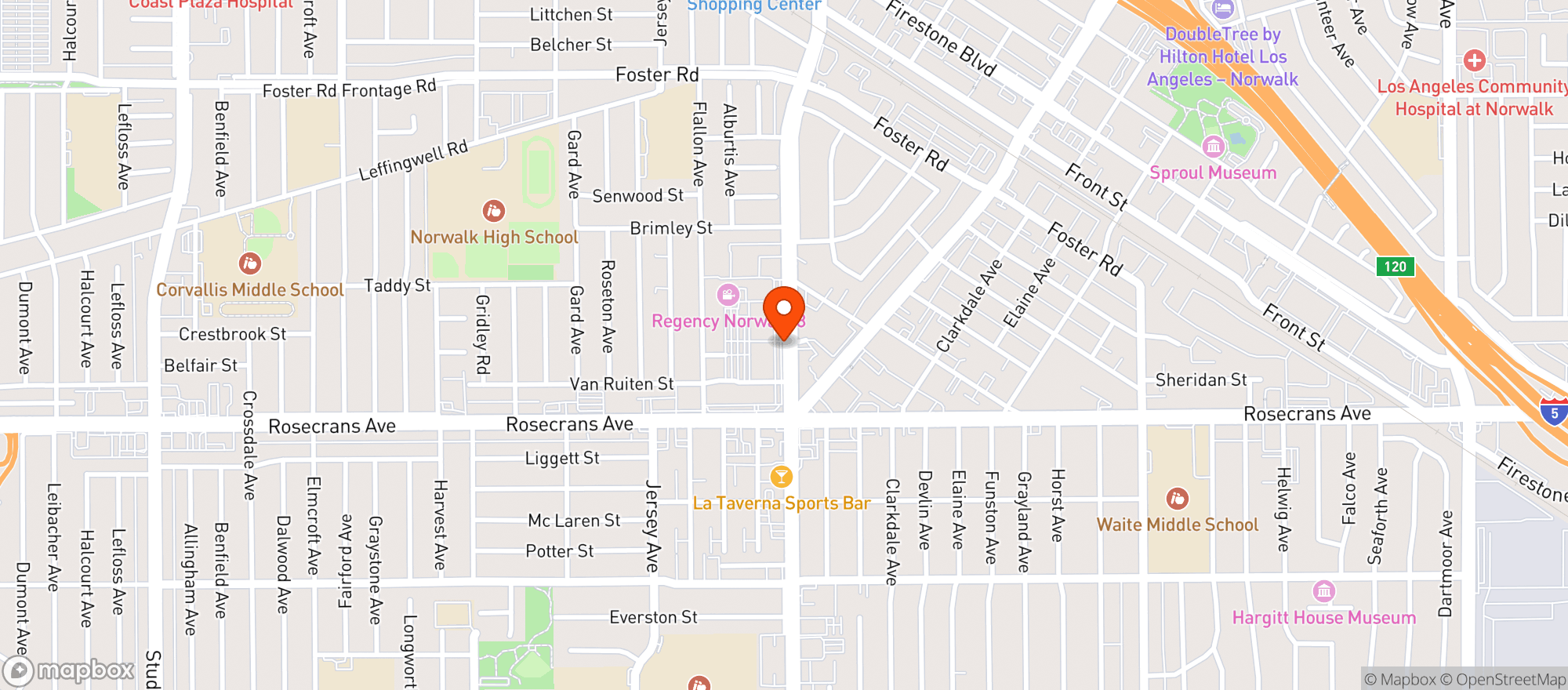 Map showing Grocery Outlet Bargain Market