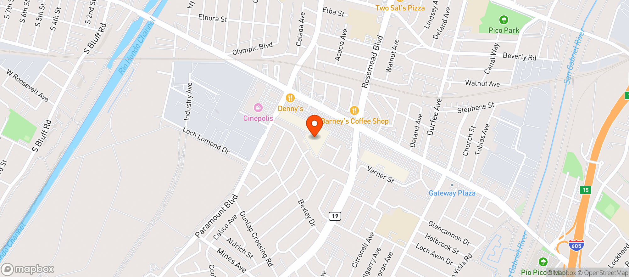 Map showing Target