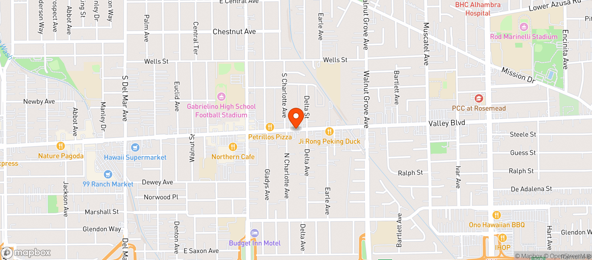 Map showing Claros Italian Market