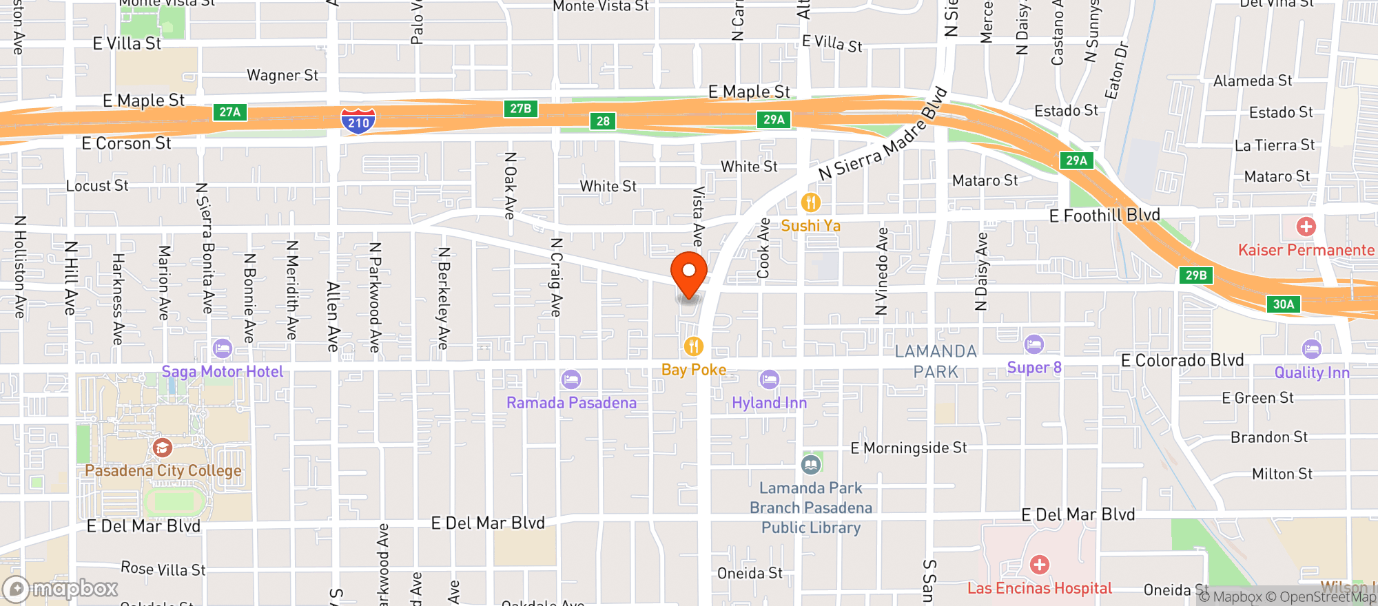 Map showing VONS