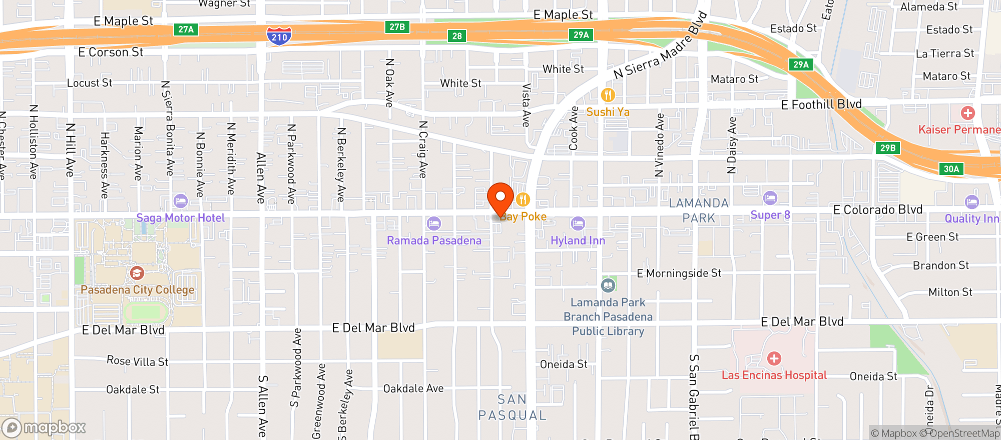 Map showing Wild Parrot Brewing Company