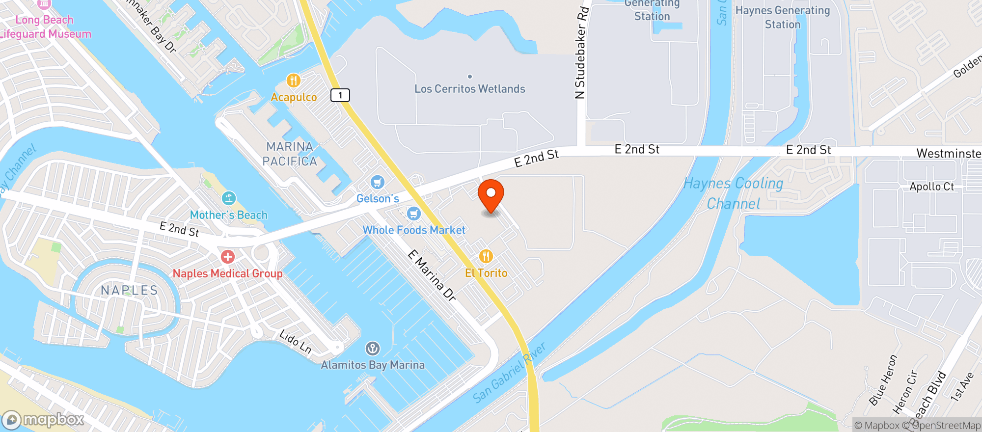Map showing BevMo