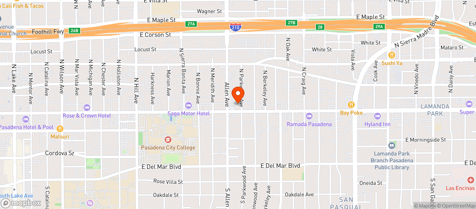 Map showing Mobil-K & S