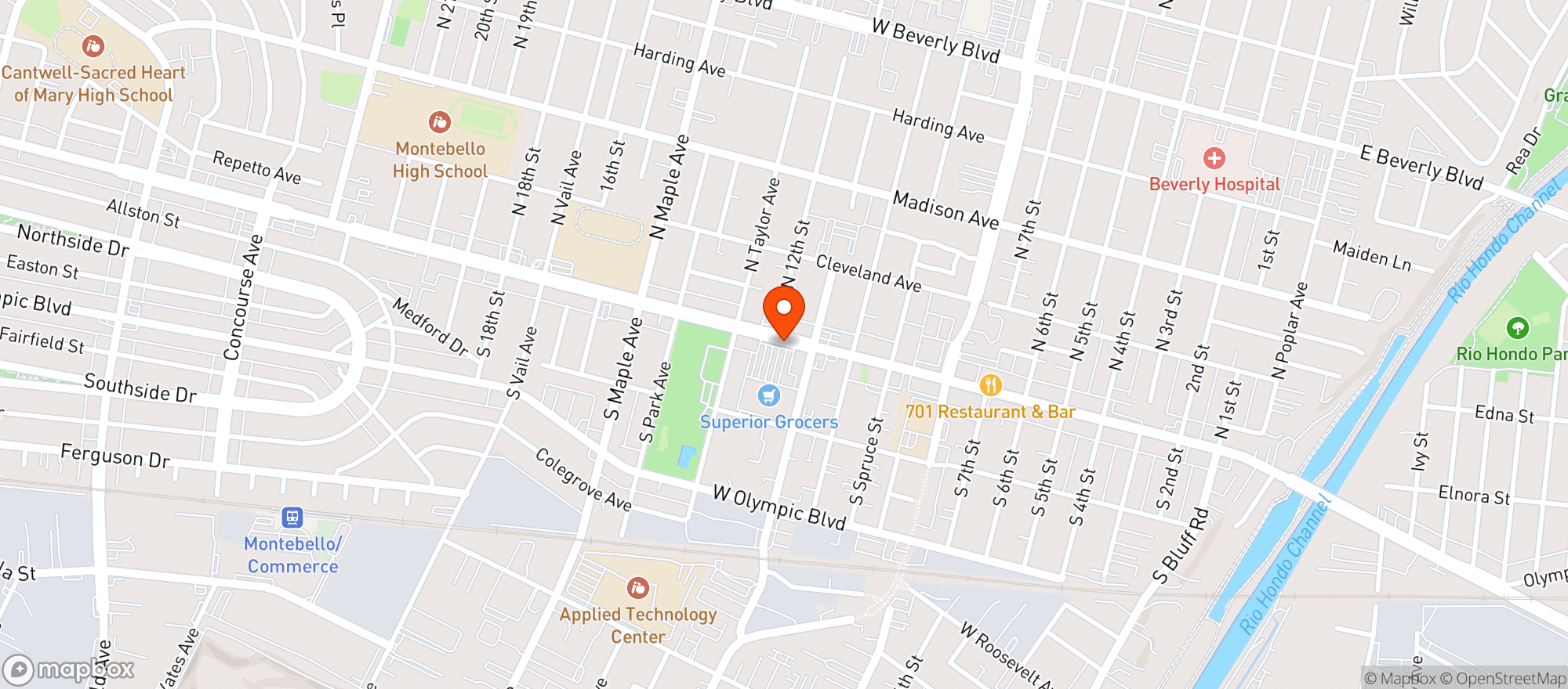 Map showing Fiesta Mexicana Bar & Grill