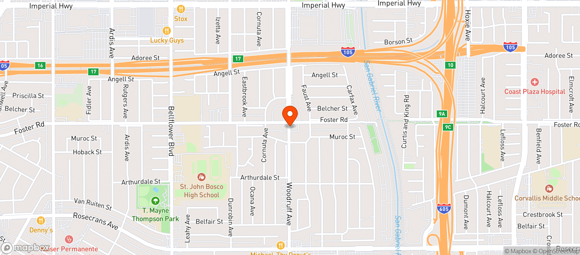 Map showing Vp Racing Fuels