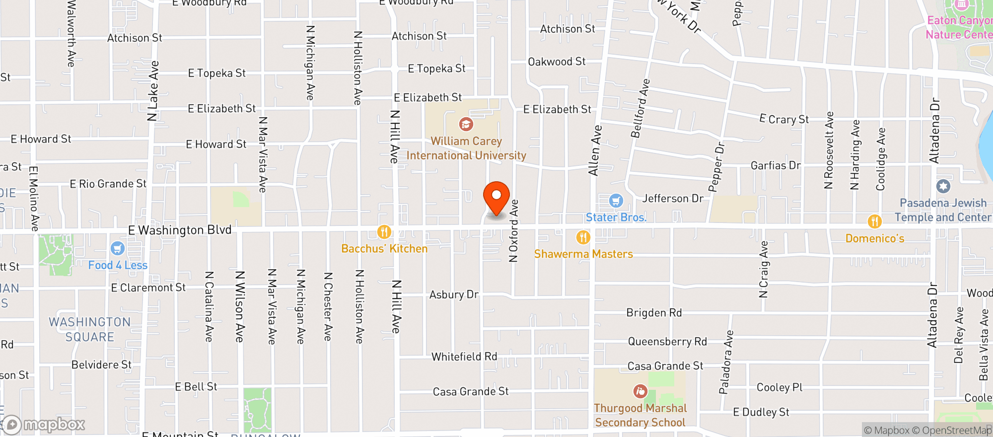 Map showing The Italian Deli Co