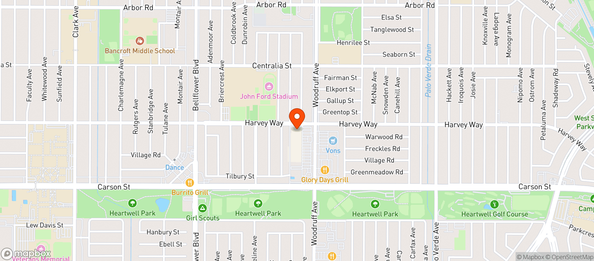 Map showing Sprouts Farmers Market