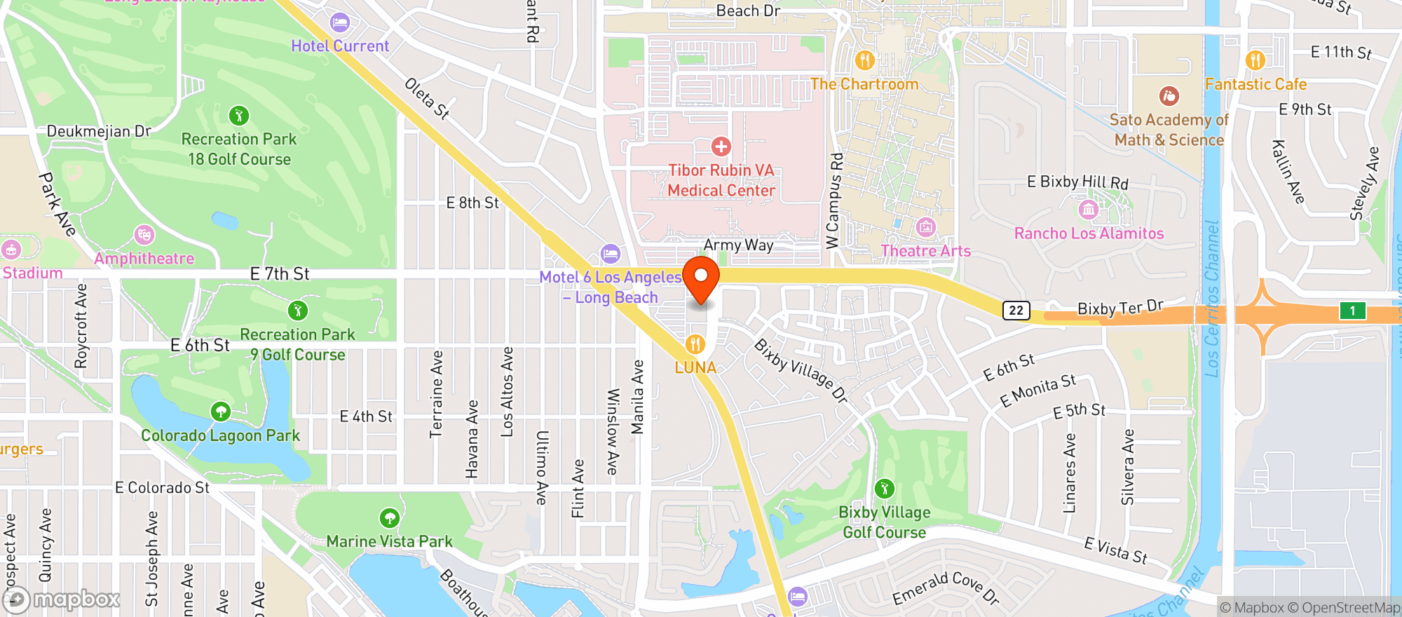 Map showing Target