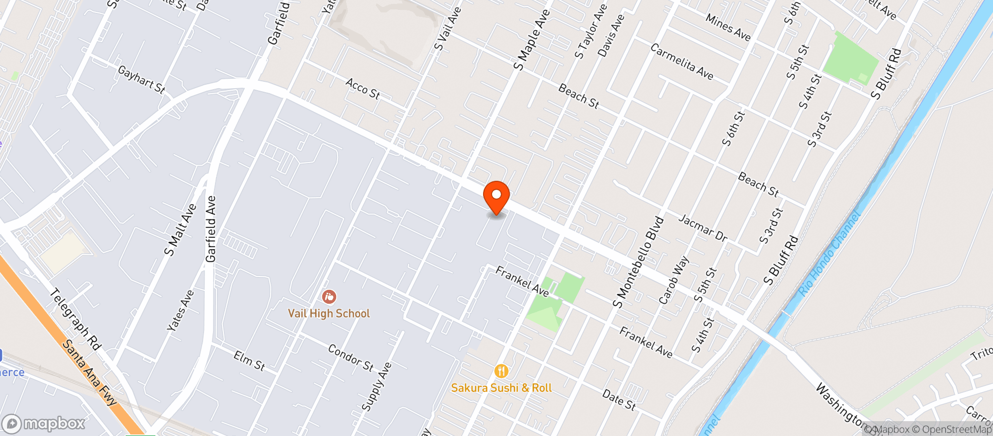 Map showing 7 Eleven #33578