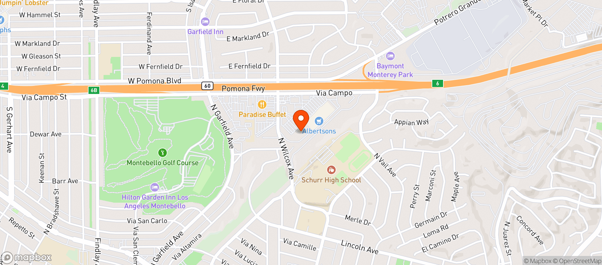 Map showing CVS PHARMACY