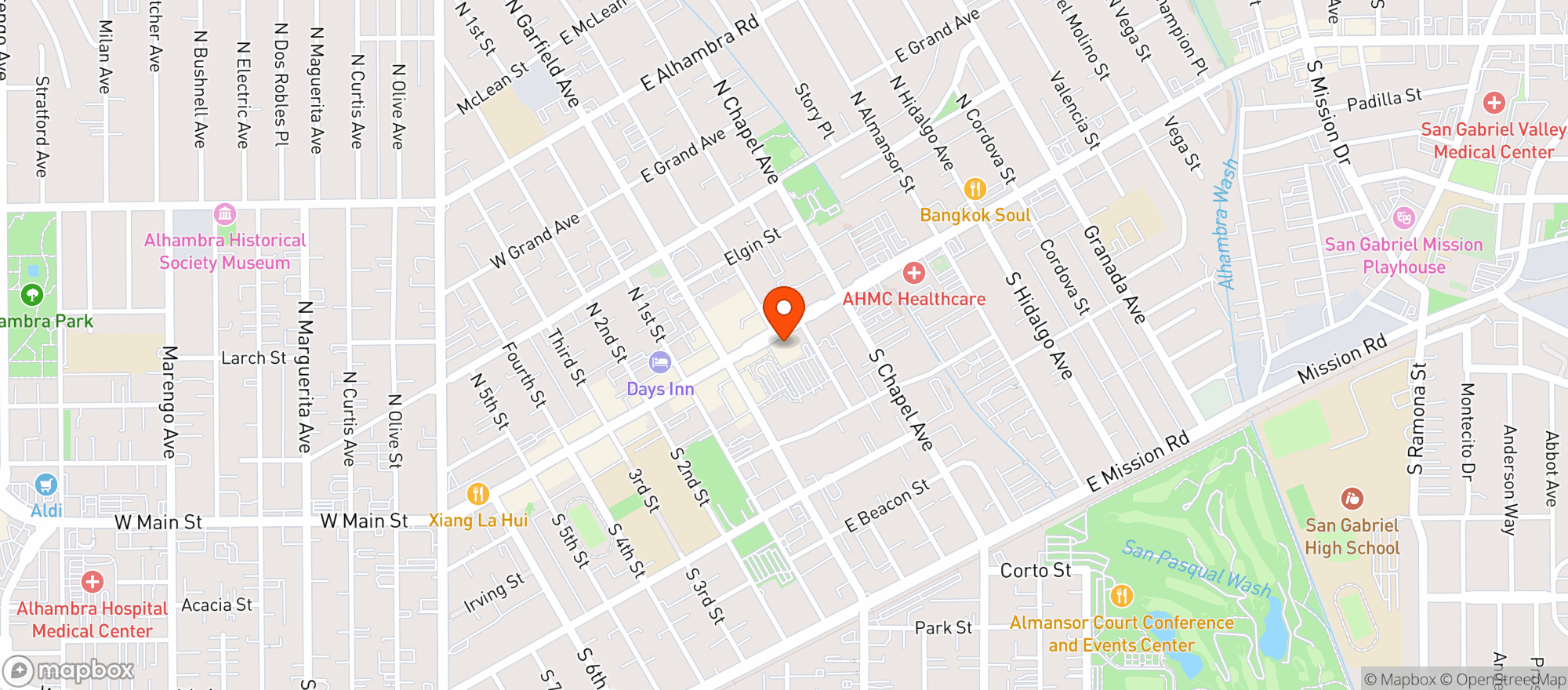 Map showing Sprouts