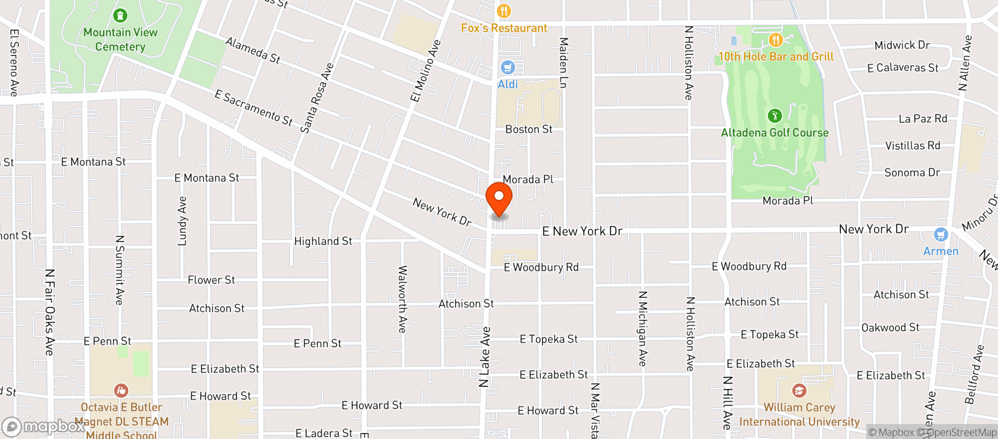 Map showing 7 Eleven #34535