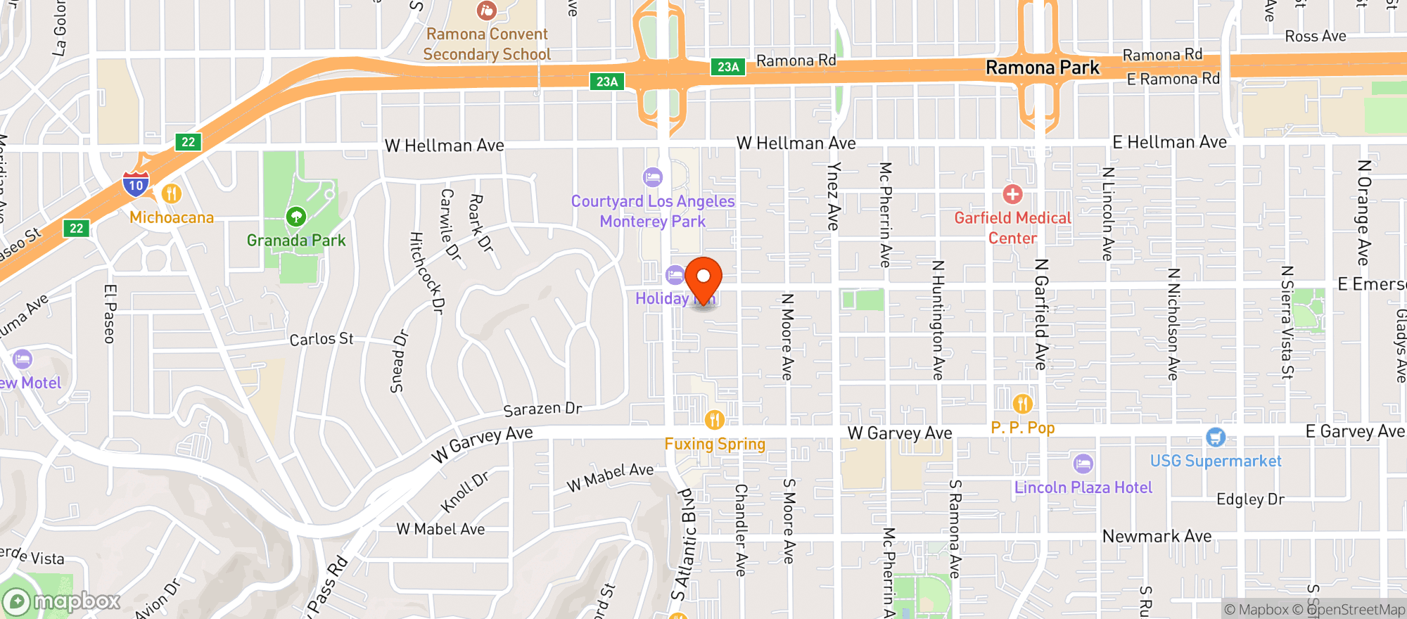 Map showing Ralphs