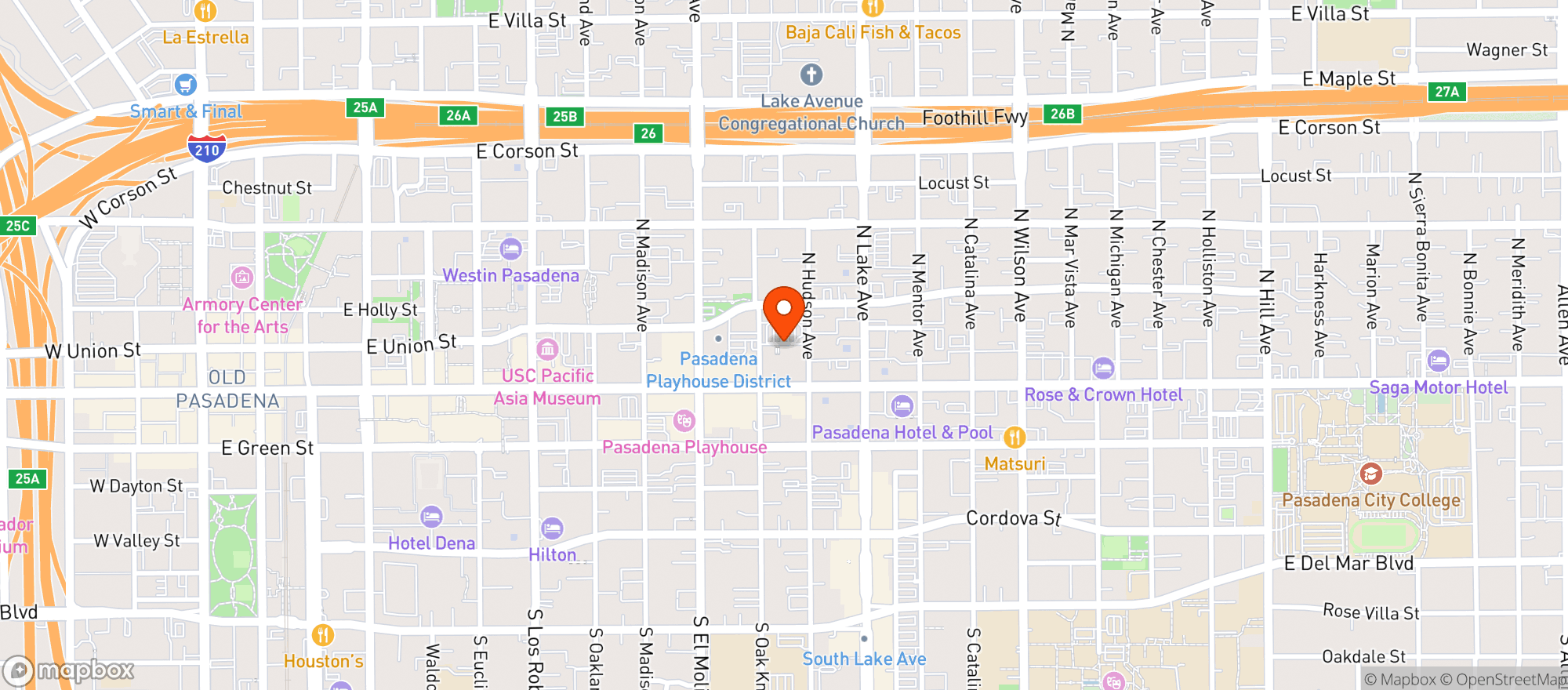 Map showing Target