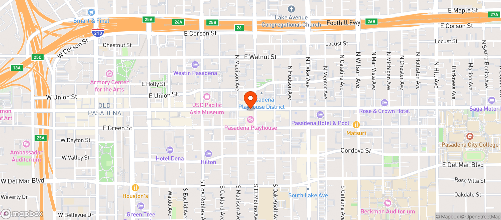 Map showing Restaurant Los Anayas