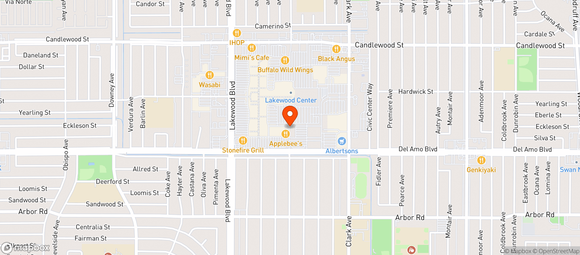 Map showing Wholesale Nutrition Center