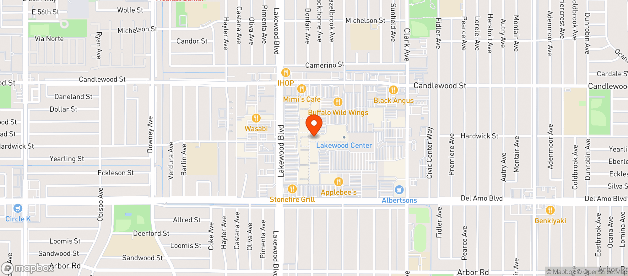 Map showing Gnc