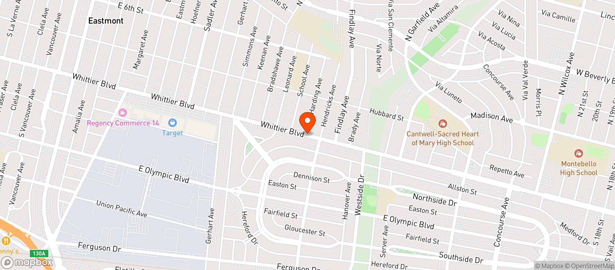 Map showing 7 Eleven