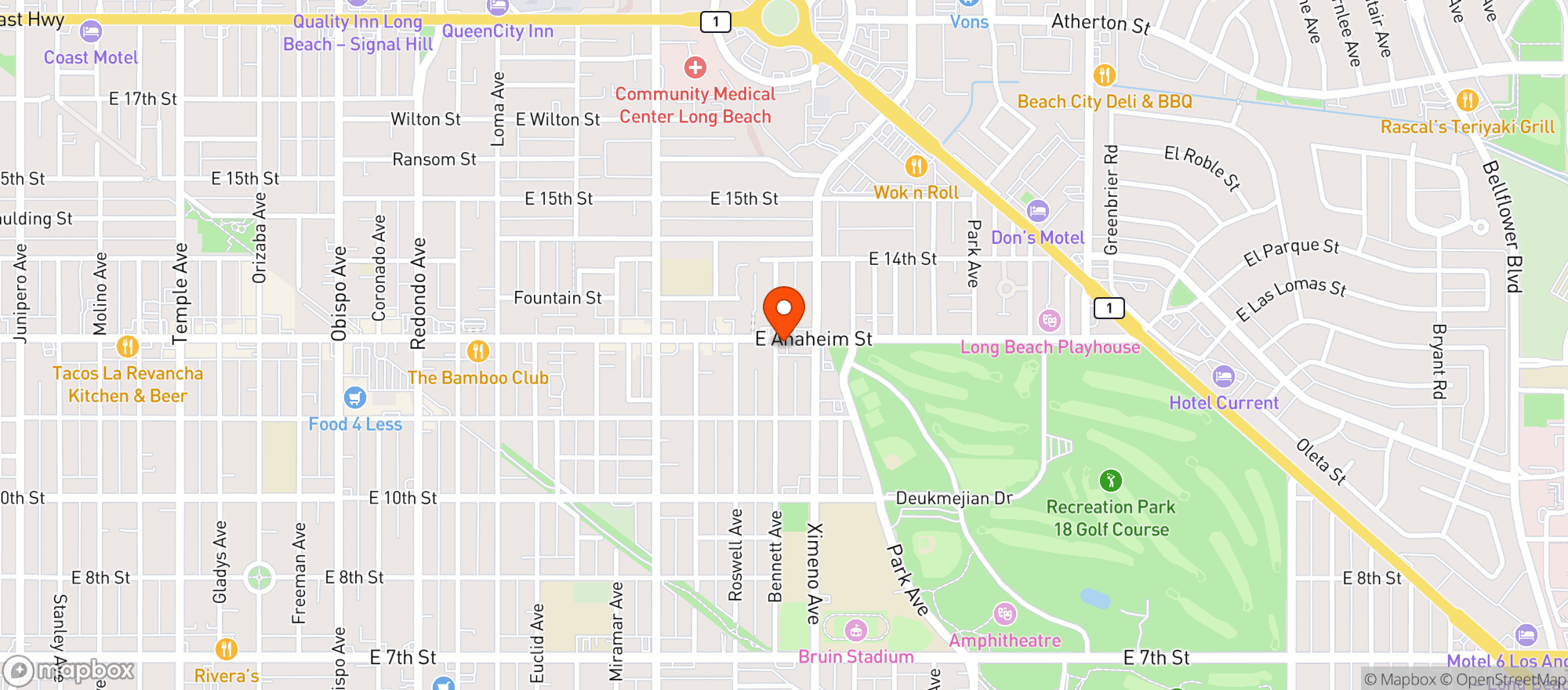 Map showing Port City Tavern