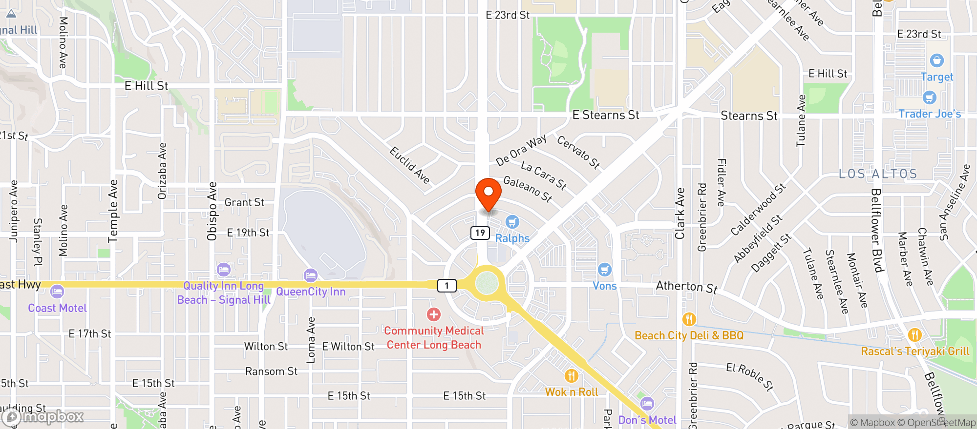Map showing Ralphs