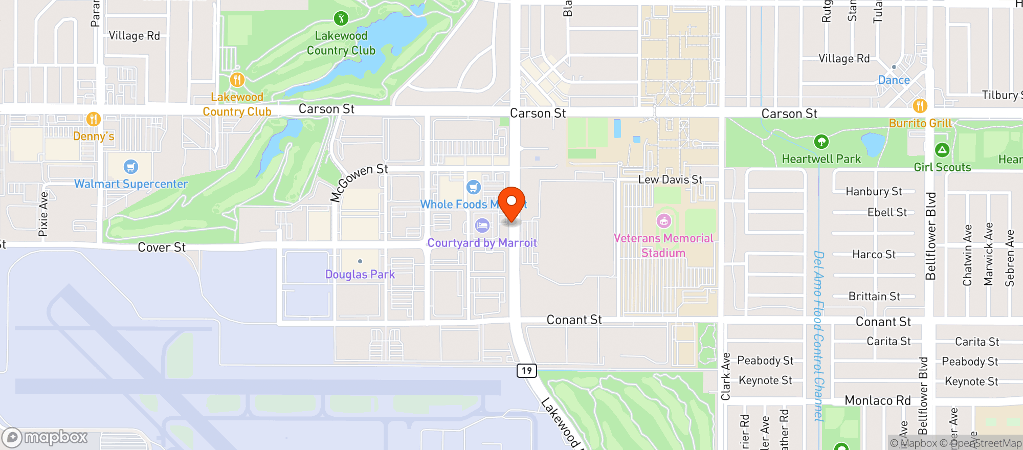 Map showing Whole Foods Market | Long Beach Lakewood