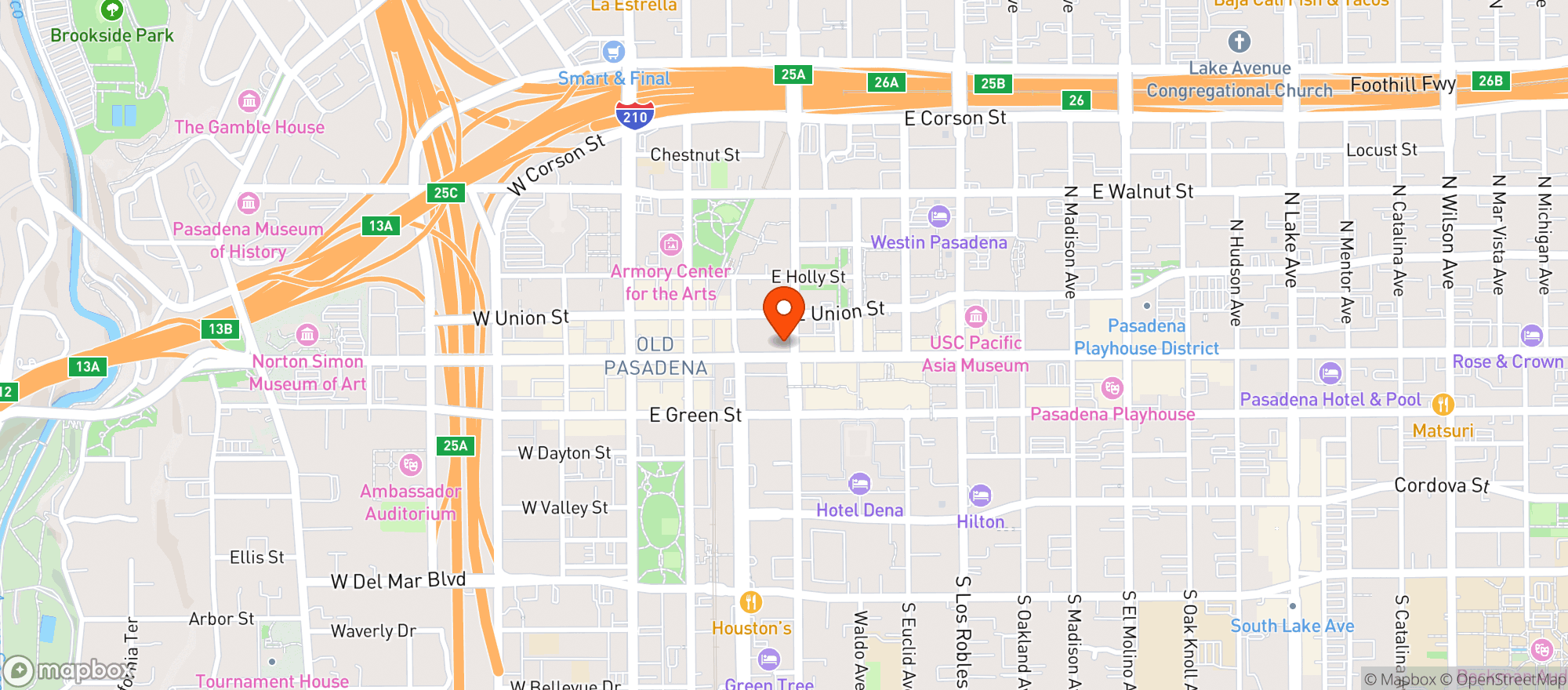 Map showing Fleming's Prime Steakhouse & Wine Bar