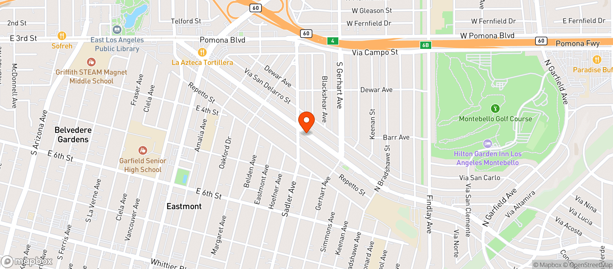 Map showing Arts Liquor Mart