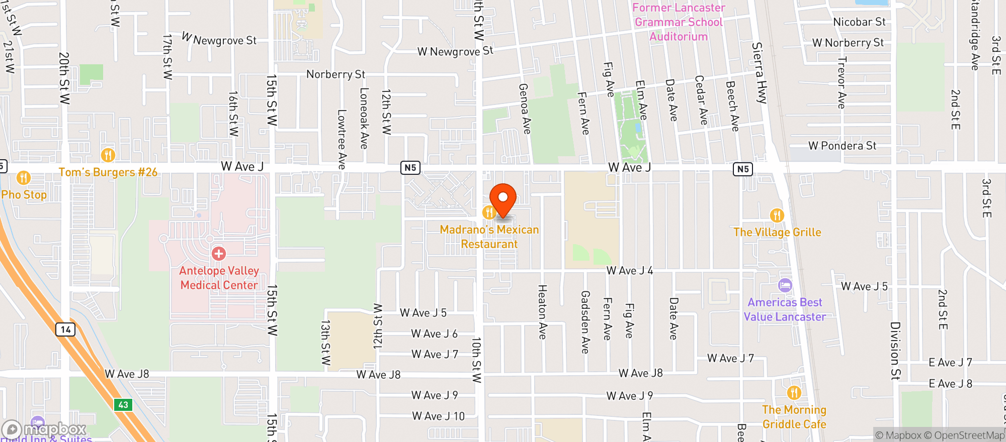 Map showing The Whole Wheatery - 00100028763