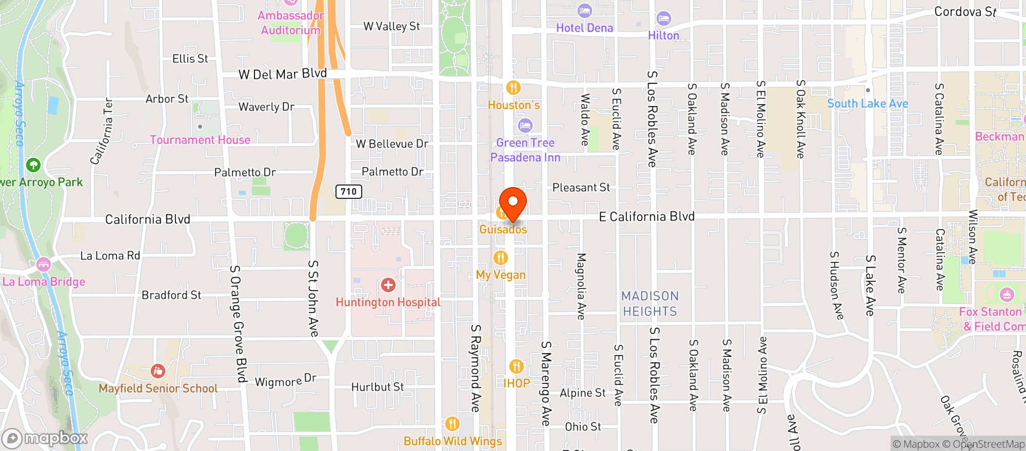 Map showing Trader Joes
