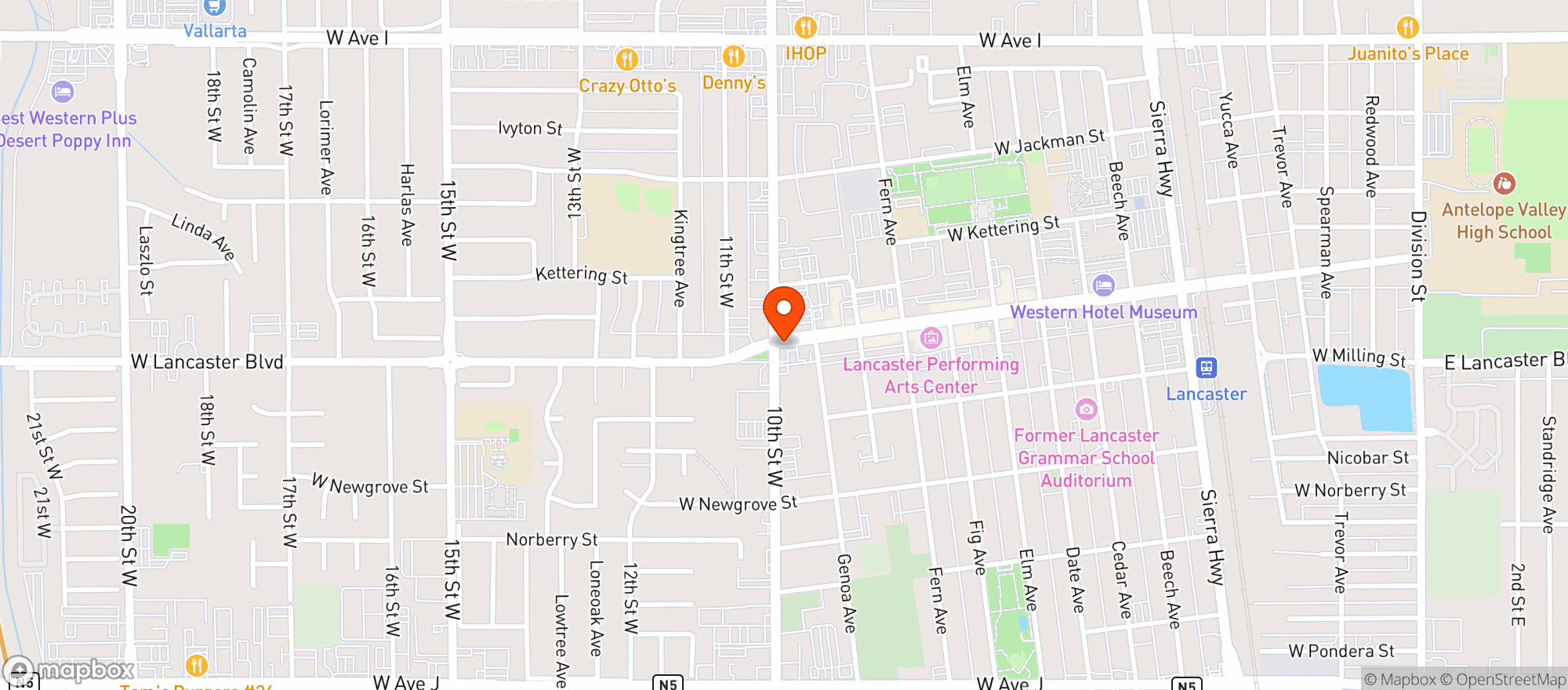 Map showing Ampm