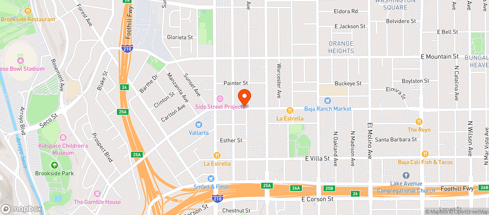 Map showing Super Liquor