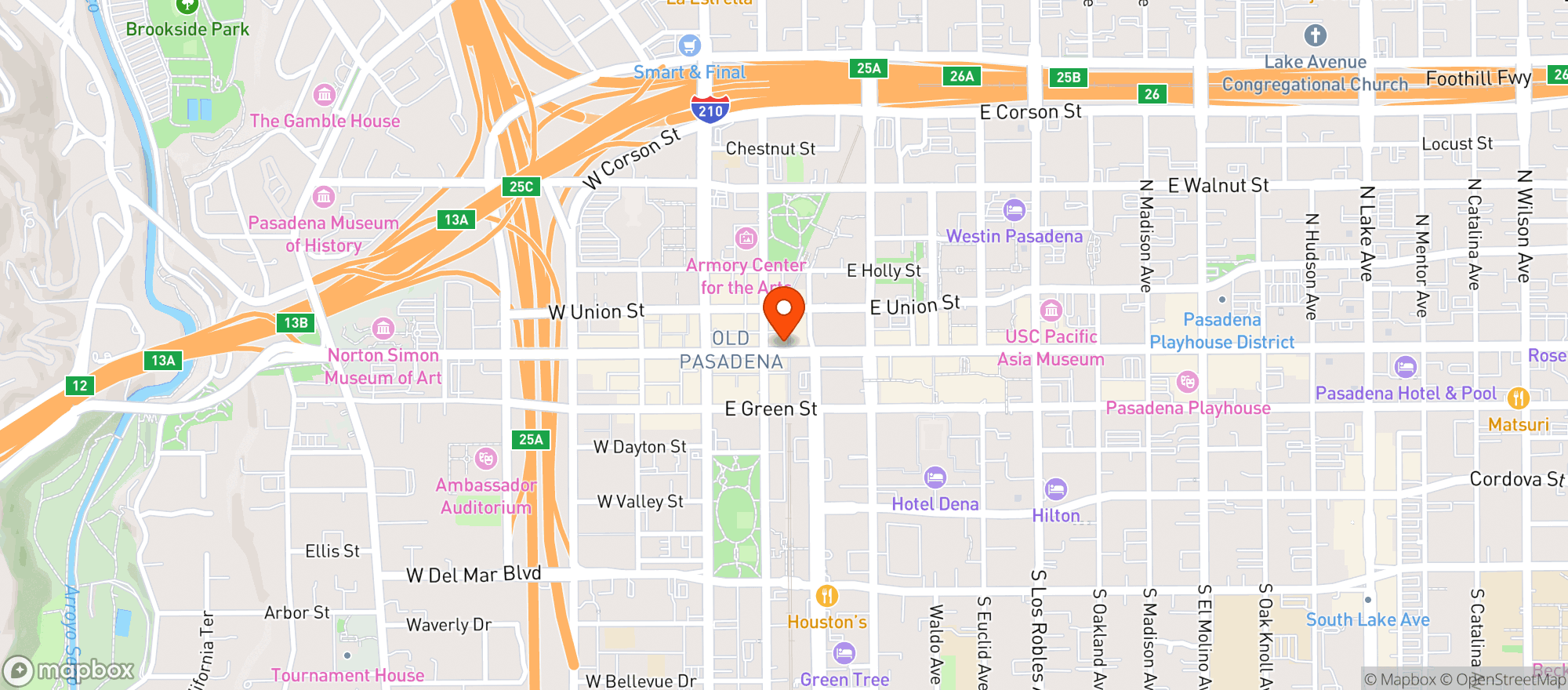 Map showing Barneys Beanery