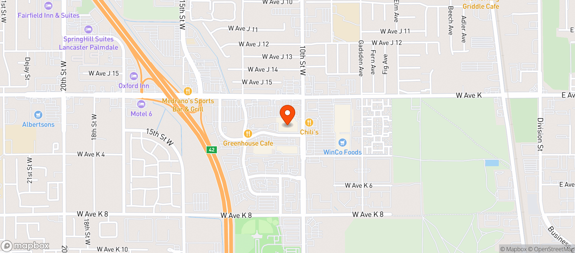 Map showing Target