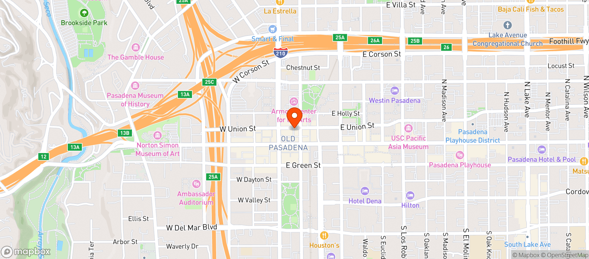 Map showing The Speakeasy