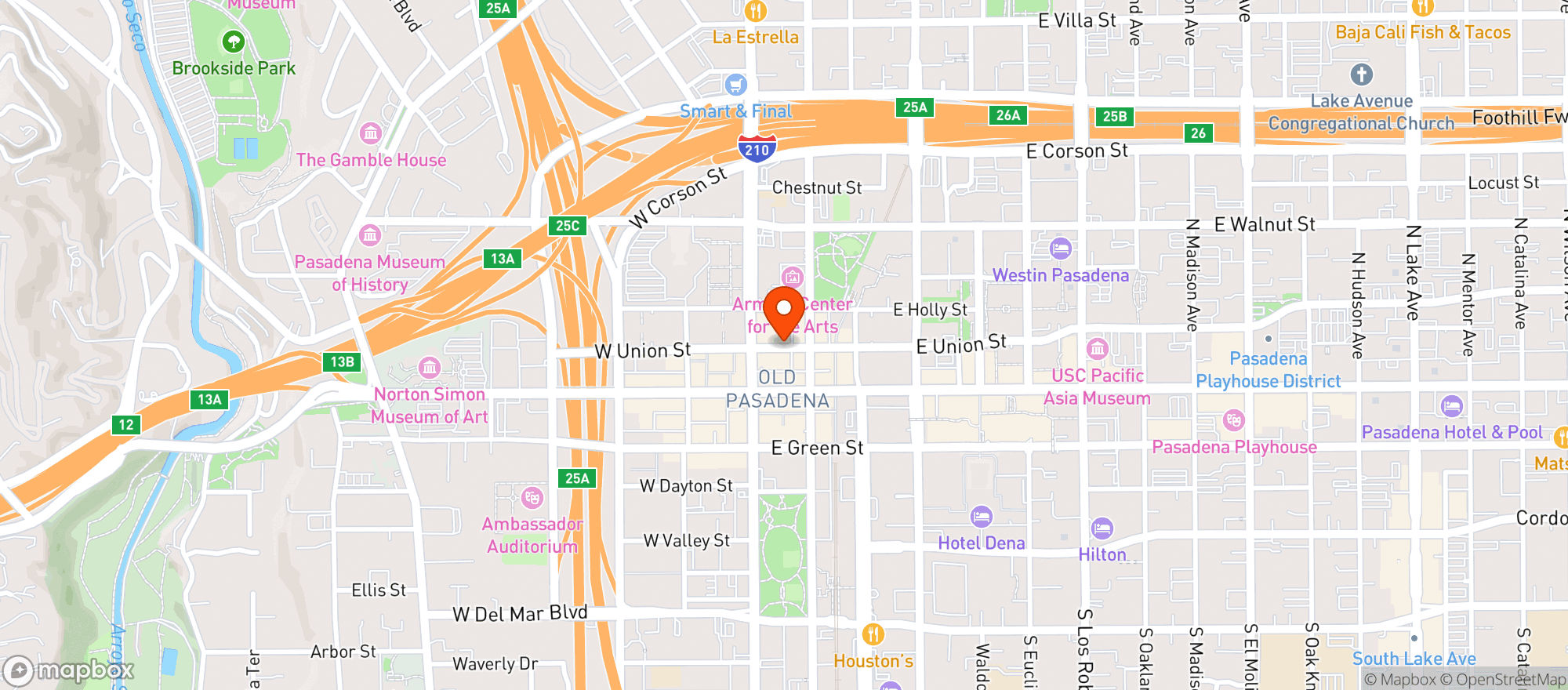 Map showing Union Restaurant