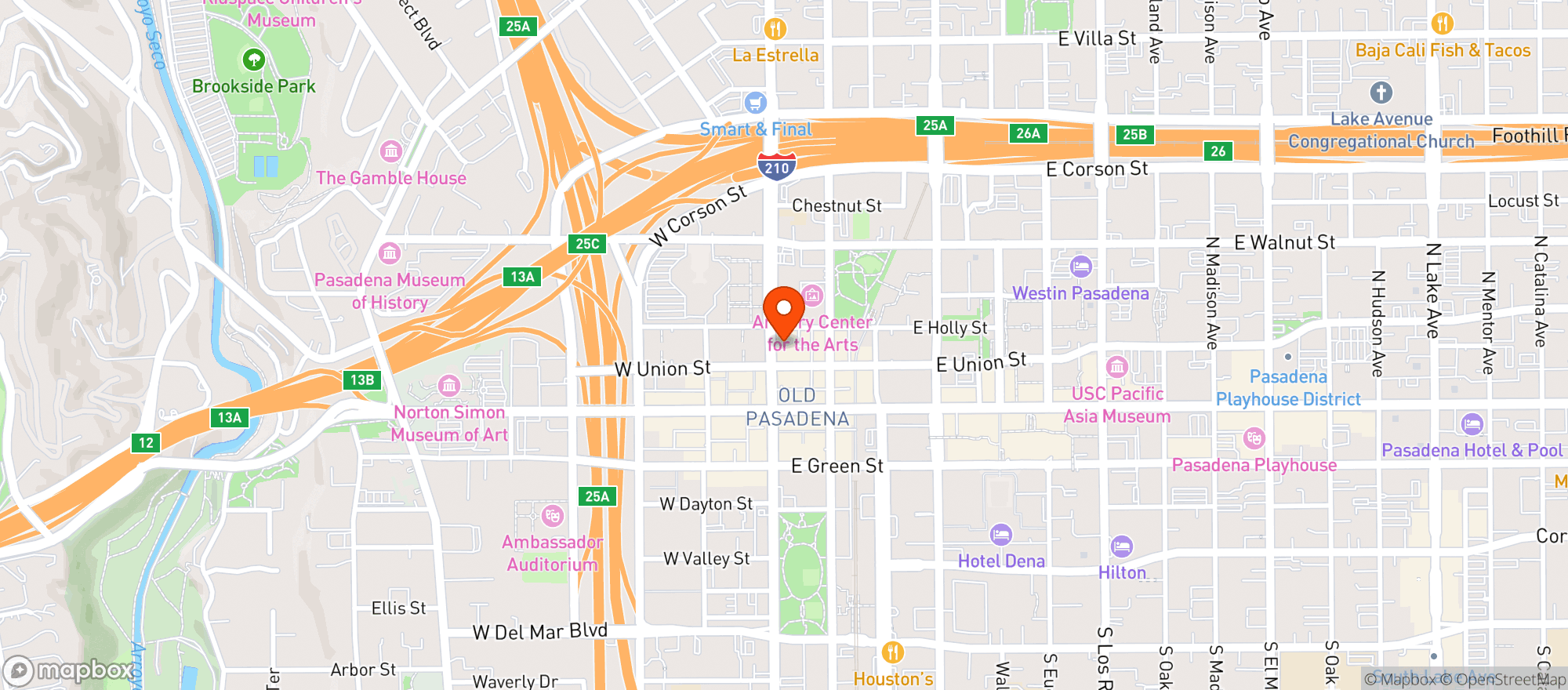 Map showing Old Towne Pub
