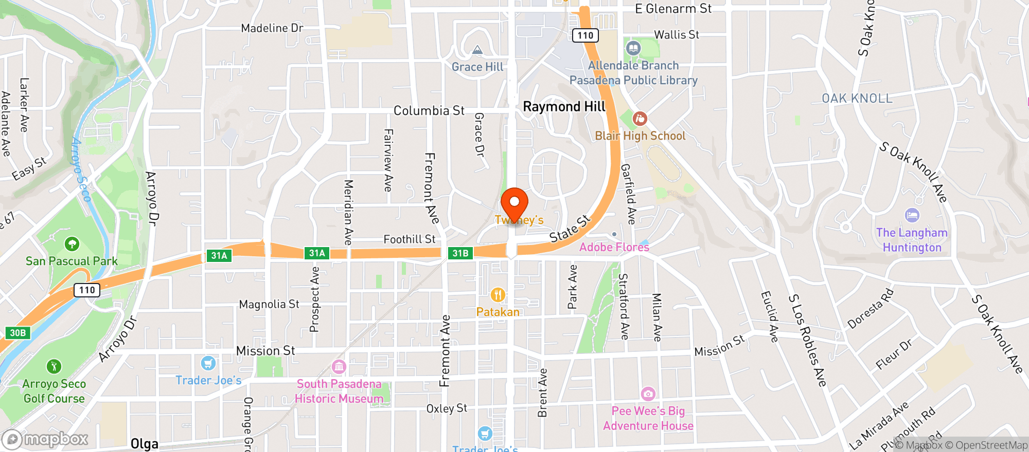 Map showing Gnc