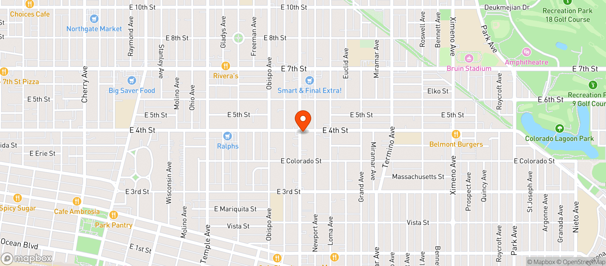 Map showing Holden's Liquor