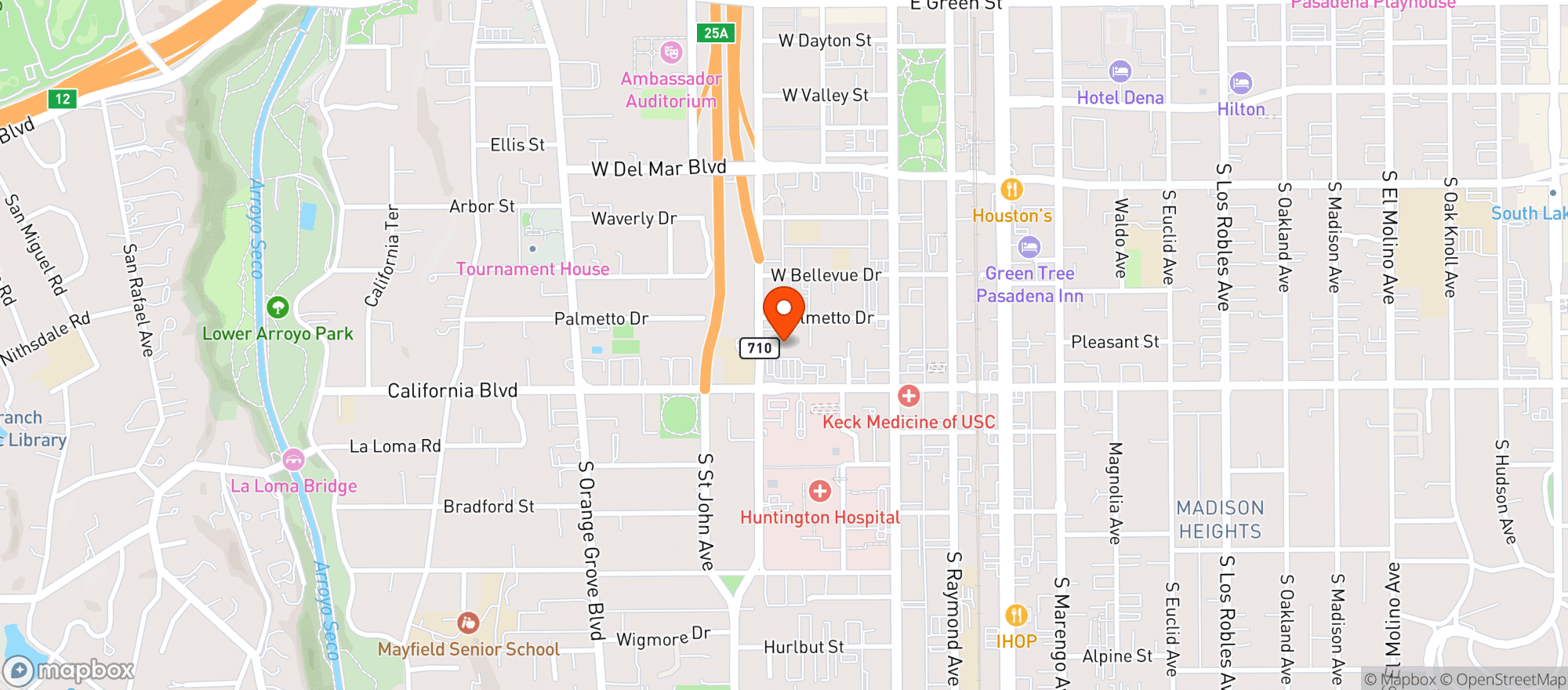 Map showing Vons