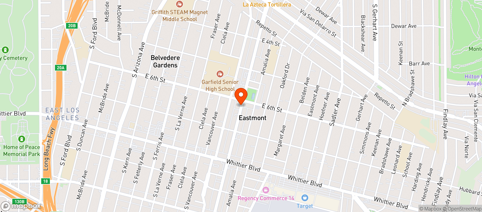 Map showing Little Farmers Market