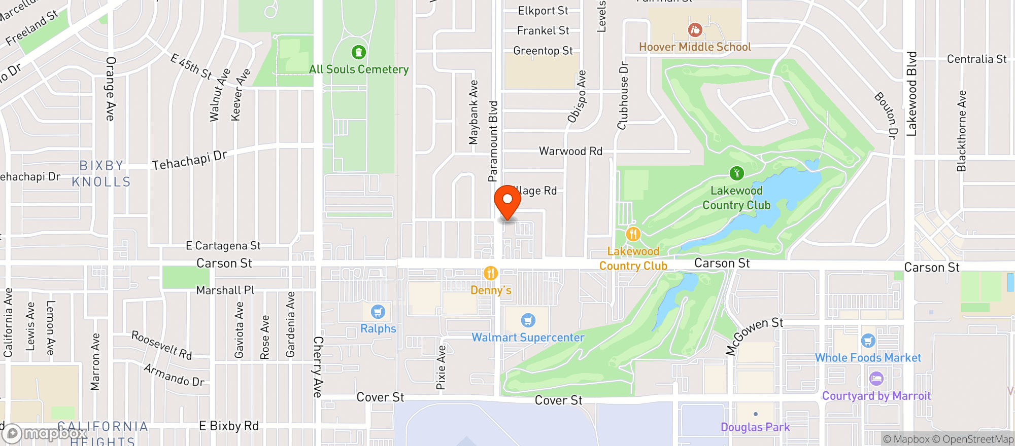 Map showing BARTON'S LIQUOR
