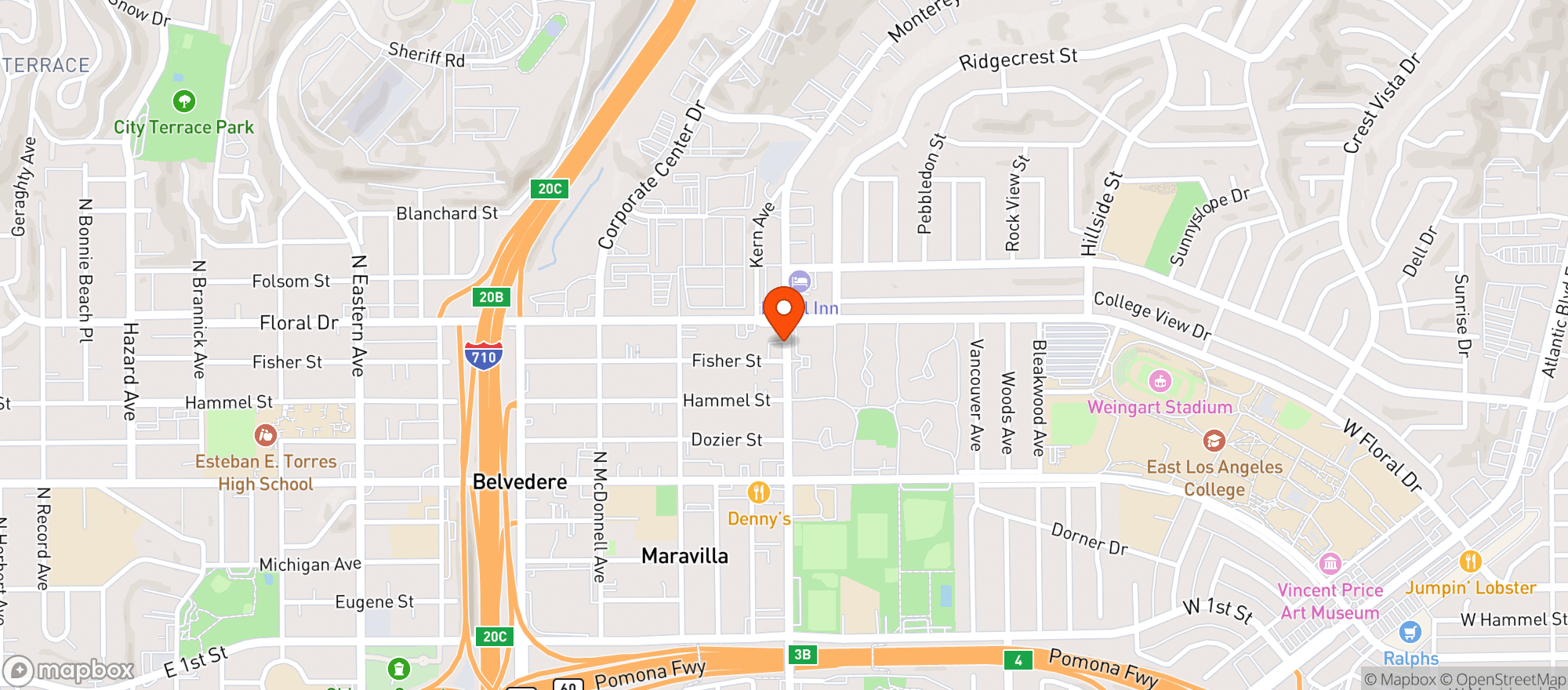 Map showing Super Salud Liquor & Market
