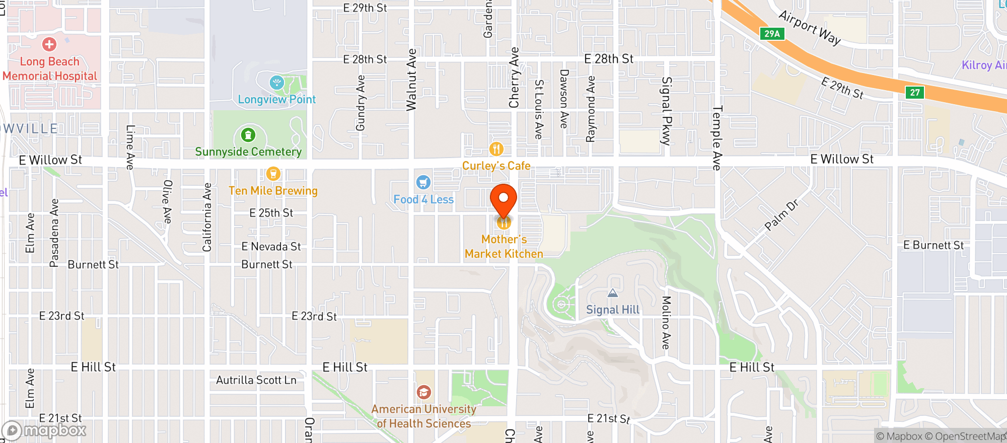 Map showing Mothers Market & Kitchen