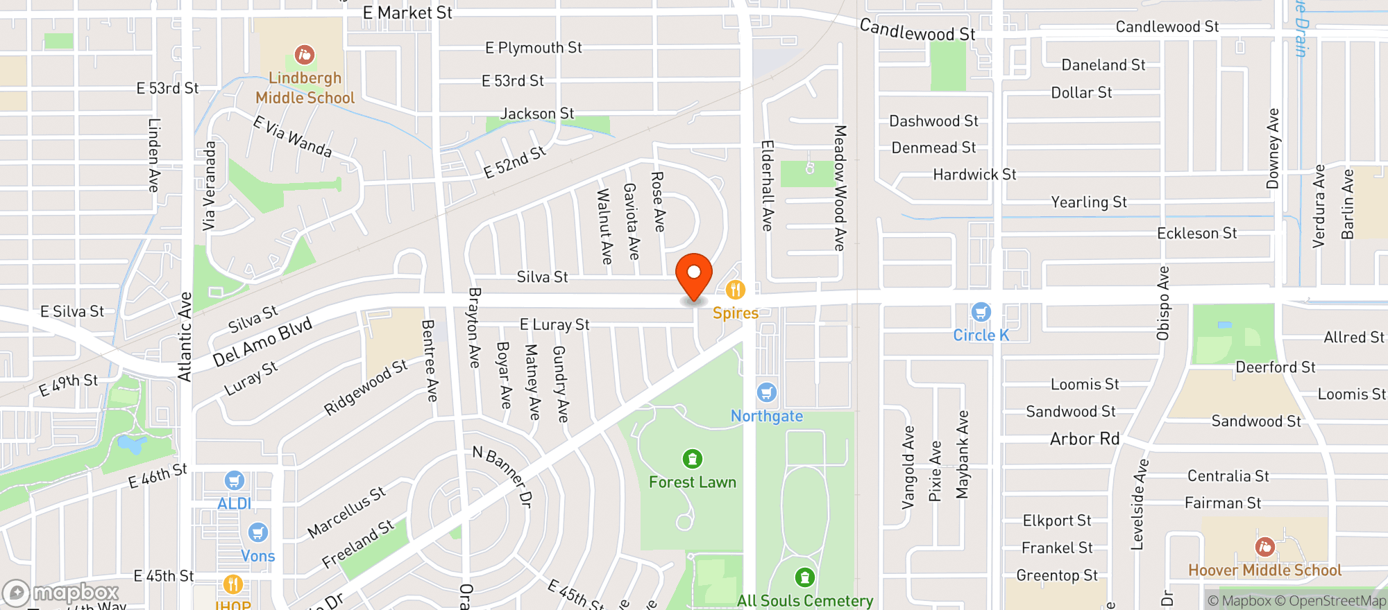 Map showing Flight on Cherry