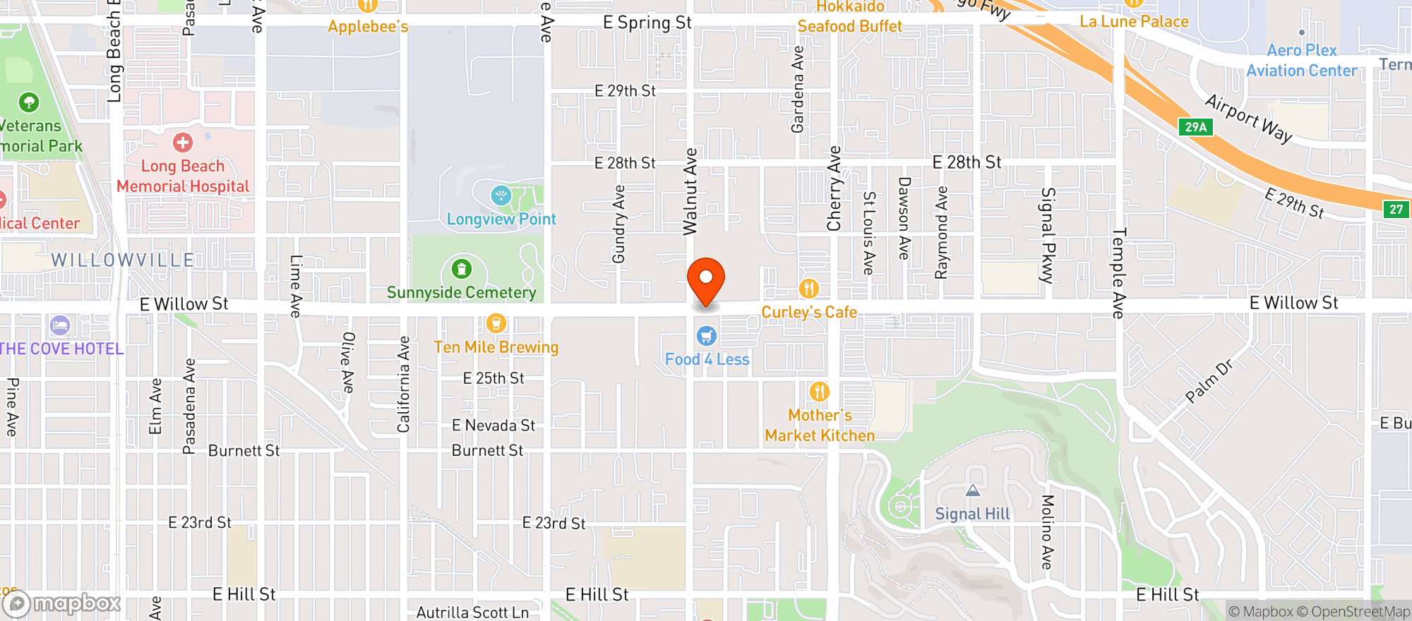 Map showing Food 4 Less
