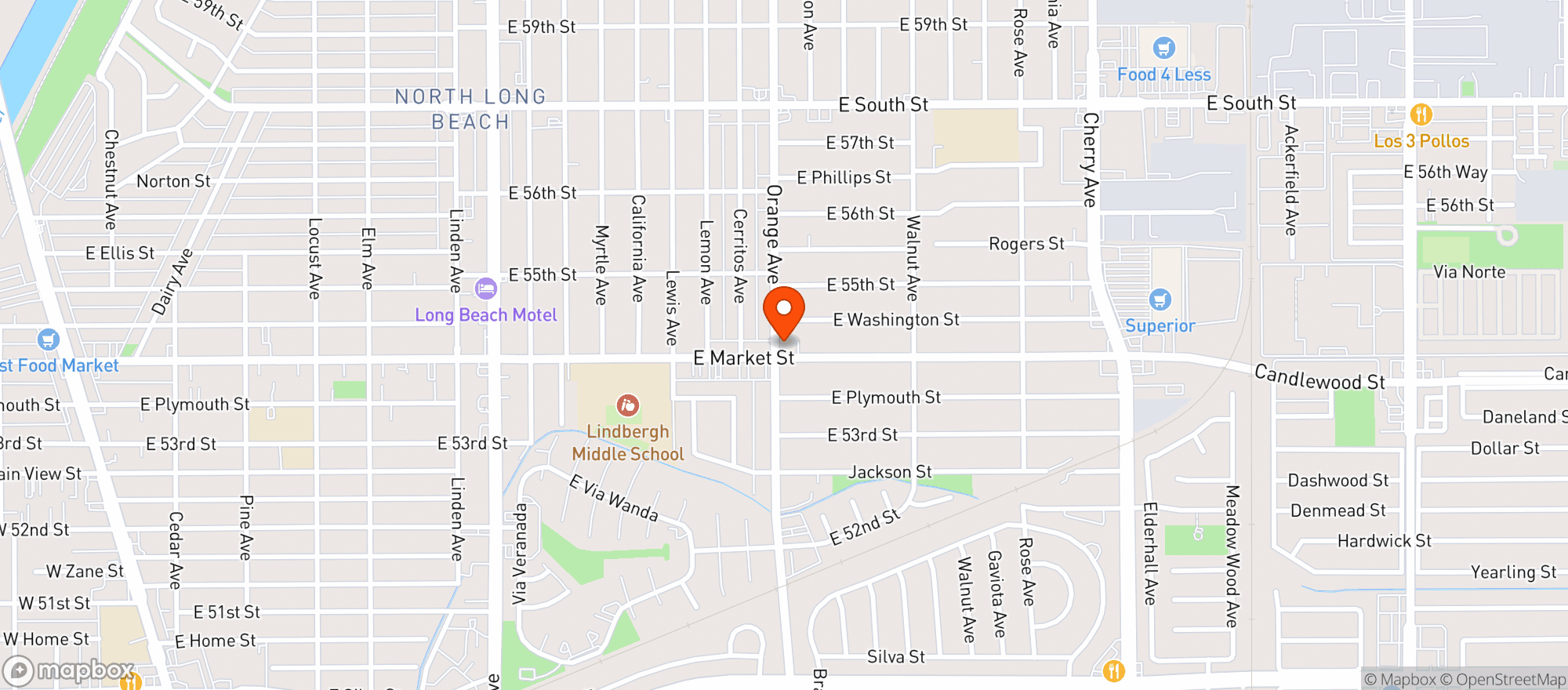 Map showing Fox Liquor Market