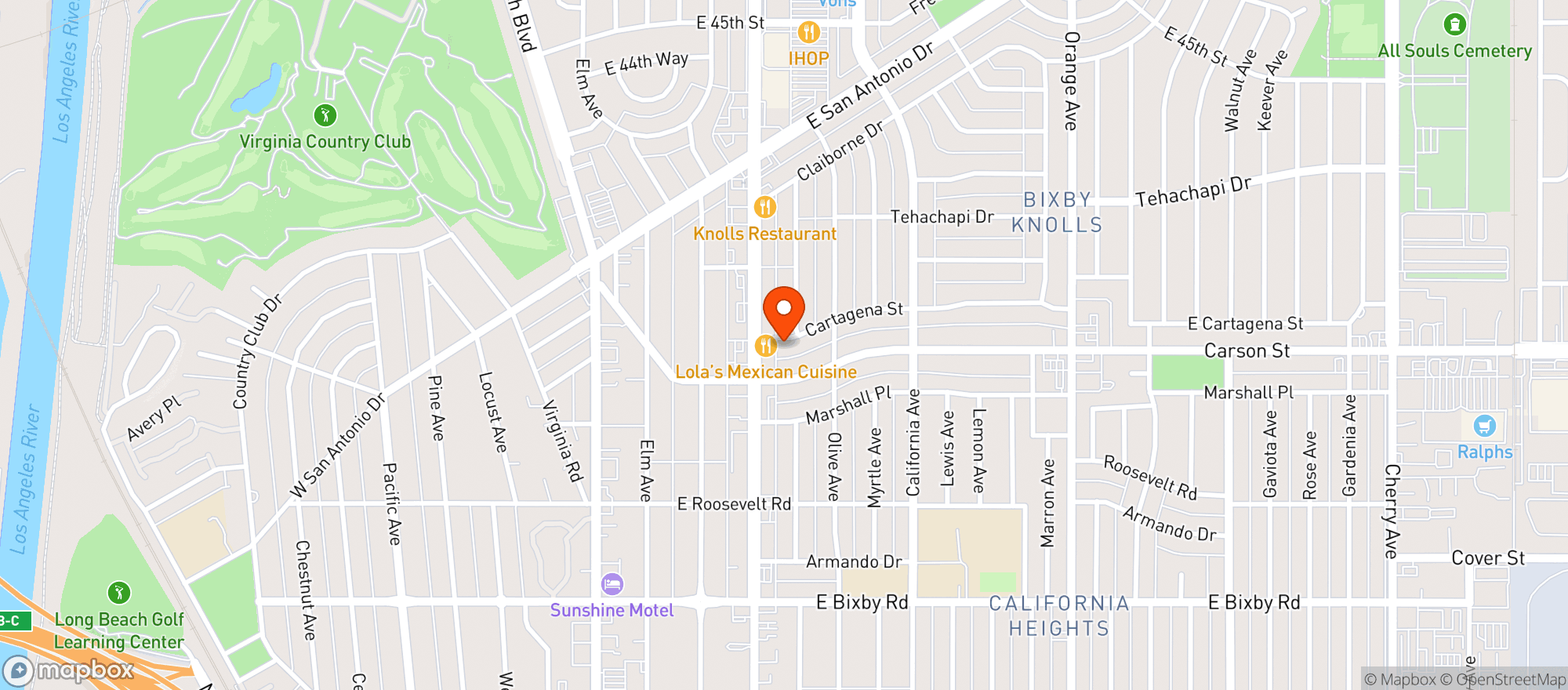 Map showing Corked - Long Beach